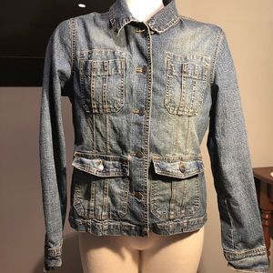 Jean jacket great details great condition